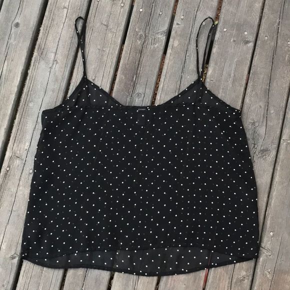💫4/30 AMERICAN APPAREL Polka Dot Sheer Camisole - Picture 4 of 5